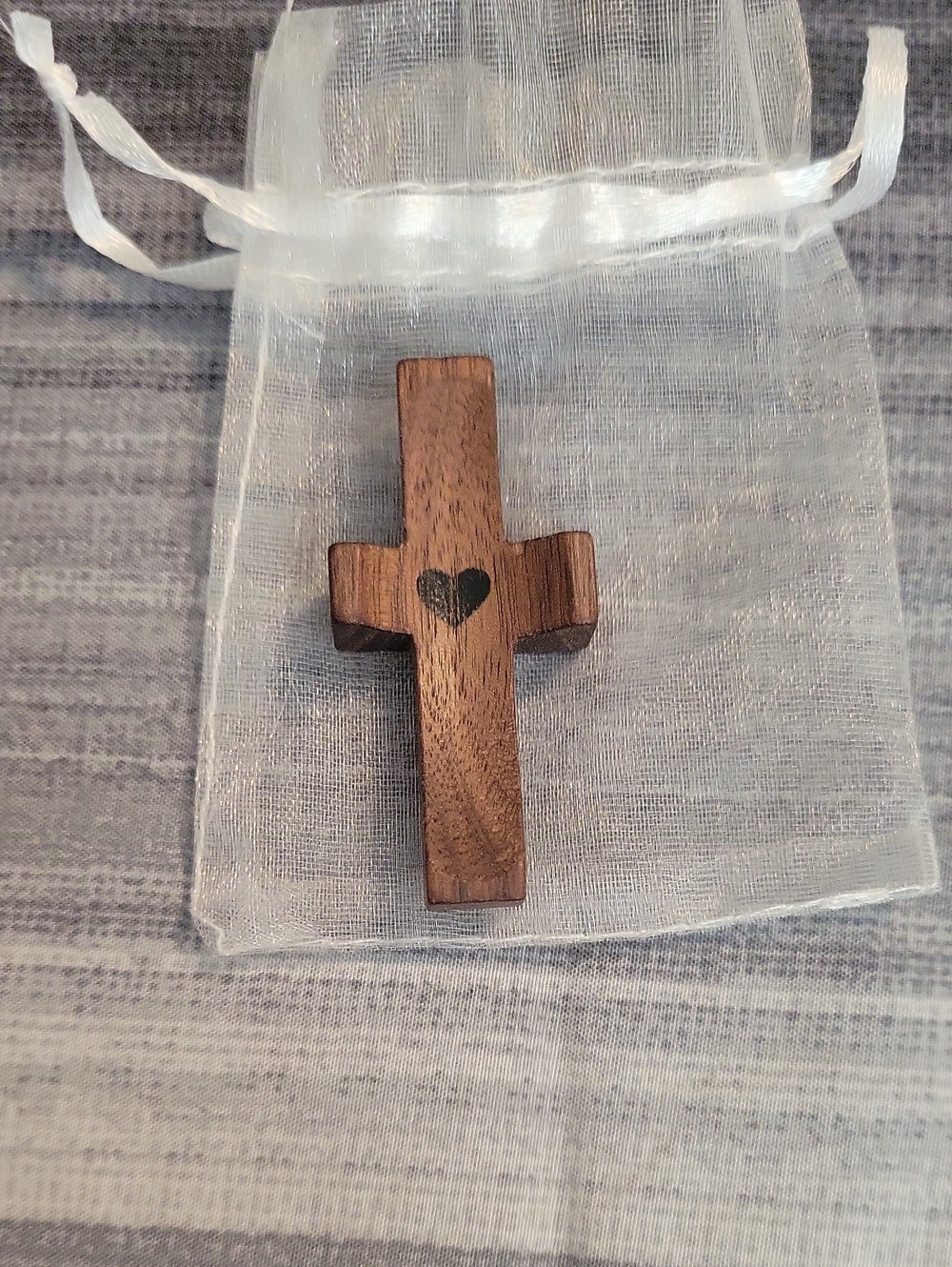 Handcrafted Brown Wood Cross